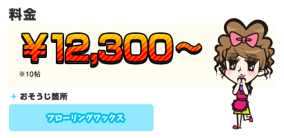 【料金】12,300円～ 【目安】※10帖